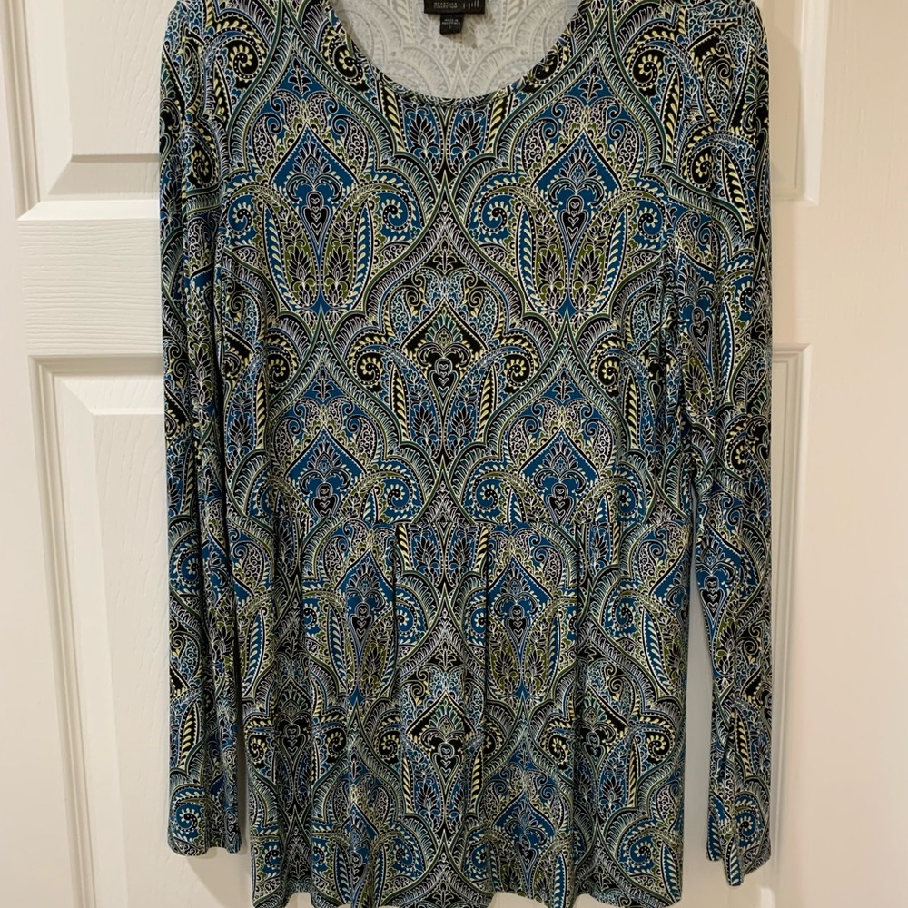 J Jill paisley tunic. Size small.